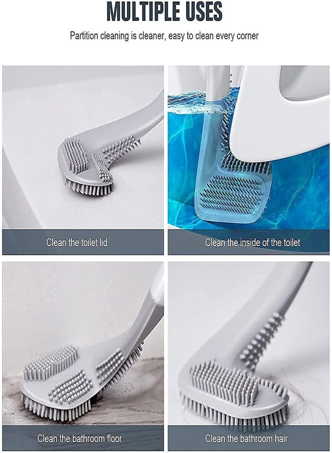 QUEBERS Silicone Golf Toilet Cleaner Brush with Magic Sticker Hook (1) - Image 5